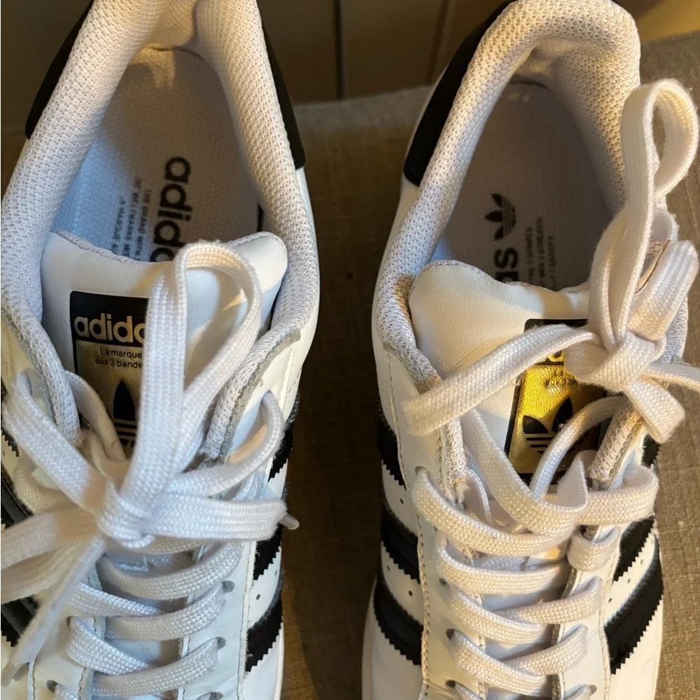 Adidas Original Superstar Foundation in White & Black Sz 8.5 - Picture 5 of 8